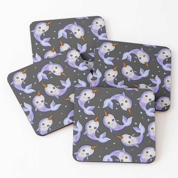 Item preview, Watercolor Narwhal with Bubbles designed and sold by kmstudio.
