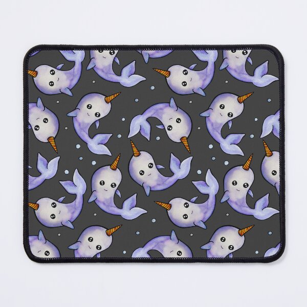 Item preview, Watercolor Narwhal with Bubbles designed and sold by kmstudio.