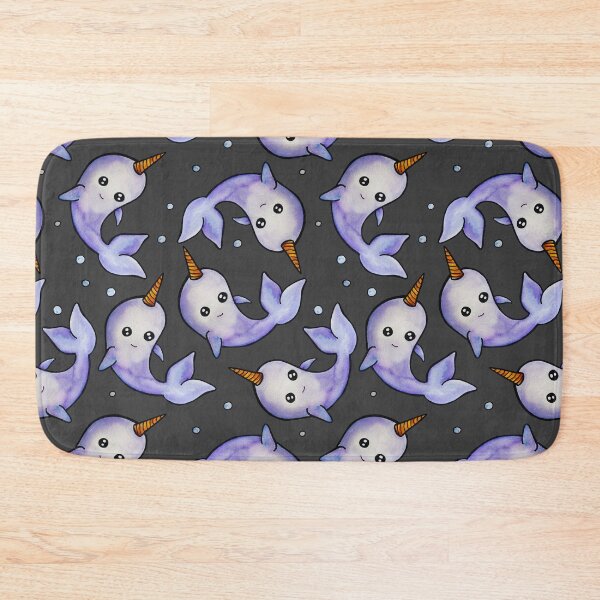 Item preview, Watercolor Narwhal with Bubbles designed and sold by kmstudio.