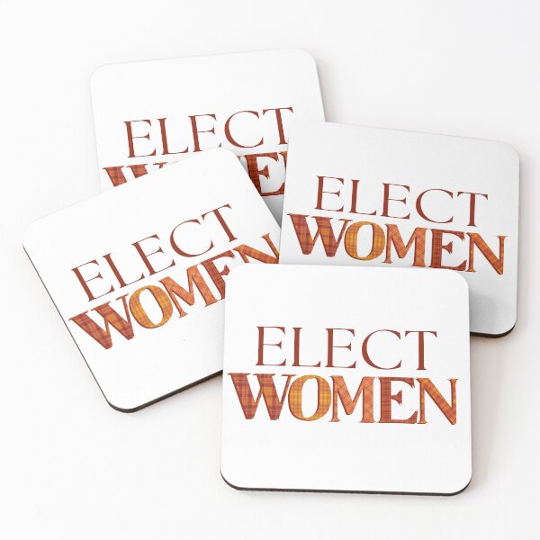 Item preview, ELECT WOMEN | ELECT MORE WOMEN FALL PLAID LETTERS designed and sold by Festive Feminist.