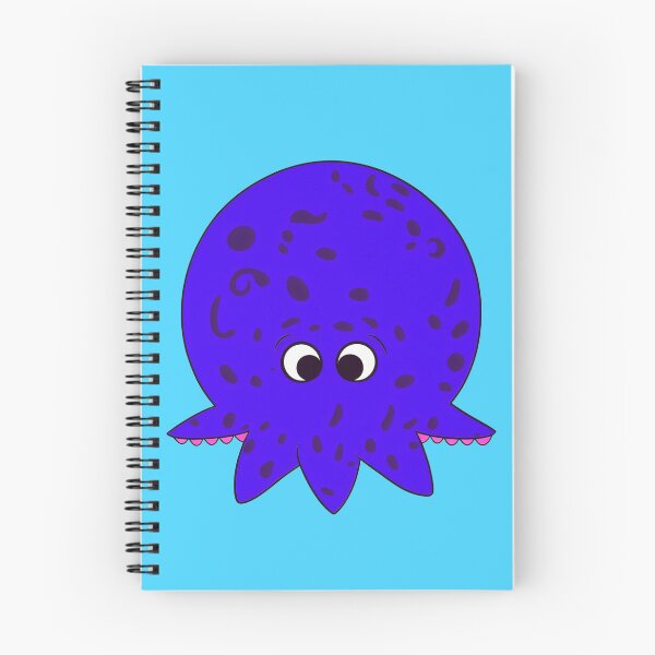 Item preview, Purple spotted cartoonish round octopus designed and sold by BrachiaST.