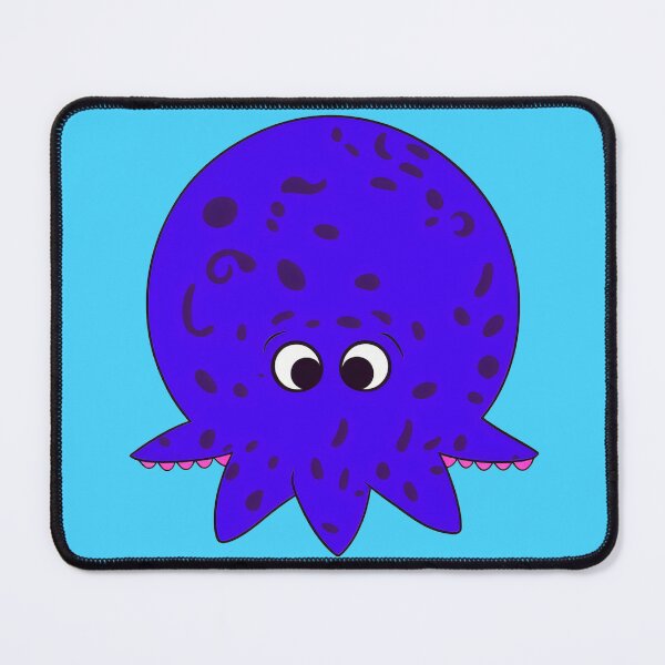 Item preview, Purple spotted cartoonish round octopus designed and sold by BrachiaST.
