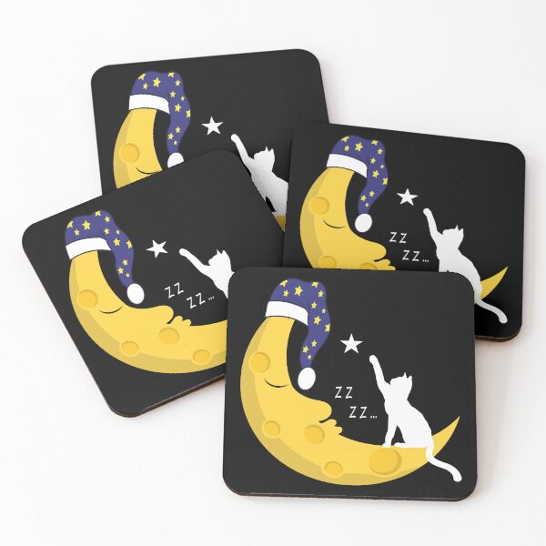Item preview, Cat & Crescent Moon & Star designed and sold by MagiqueStickers ⭐⭐⭐⭐⭐.