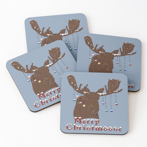 Item preview, Merry Christmas Moose designed and sold by HRSCreates.