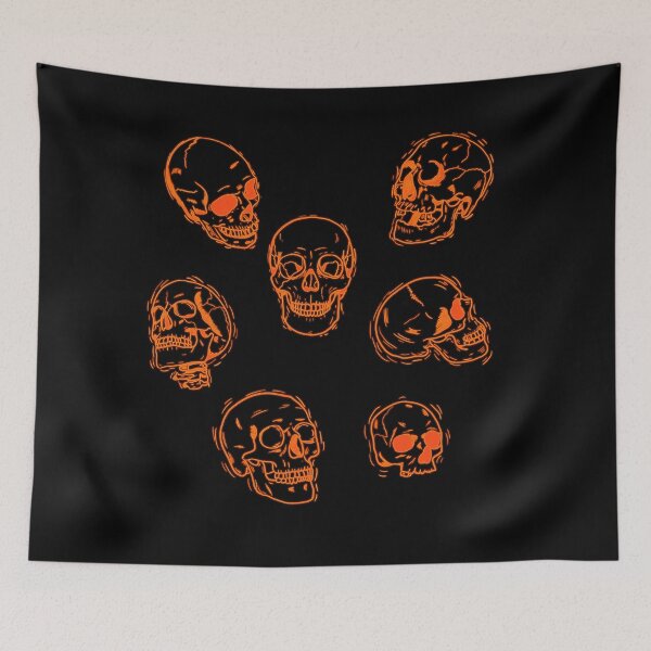 Item preview, Orange Skulls designed and sold by WiseWitch.