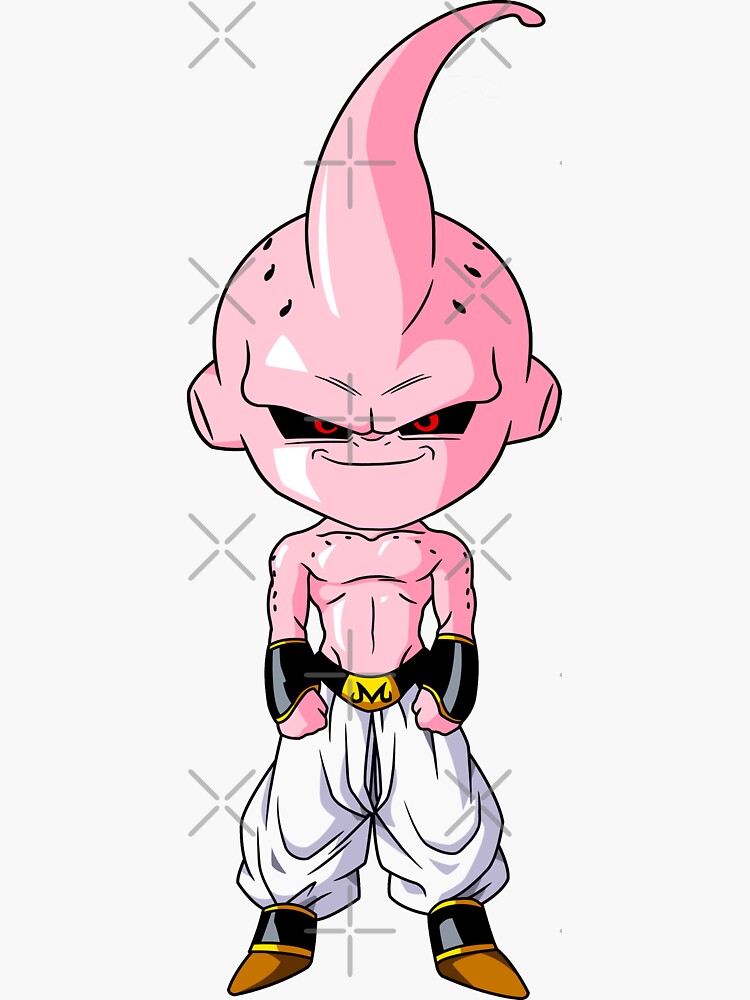 Buu Outline Sticker for Sale by awallac