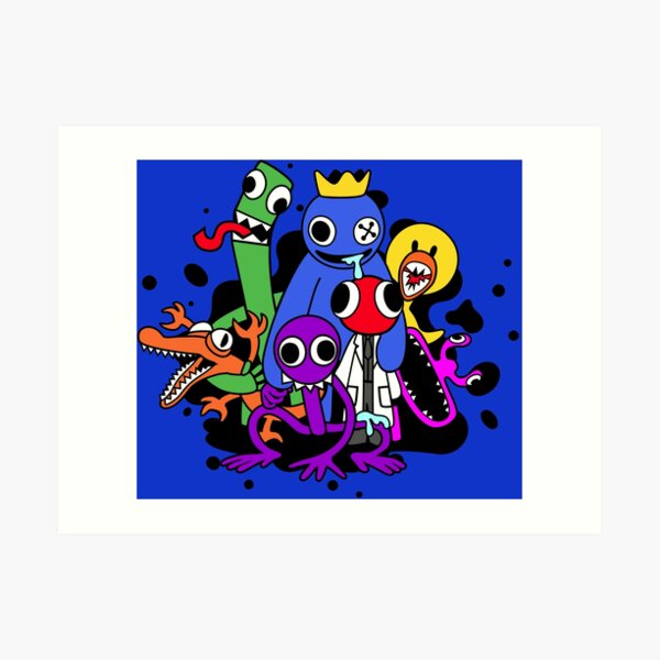 Rainbow Friends Paint Splatter  Art Print for Sale by hemphill1