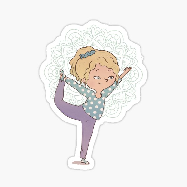 Item preview, Cute Yoga Girl - King Dancer designed and sold by Rita Cuppari.