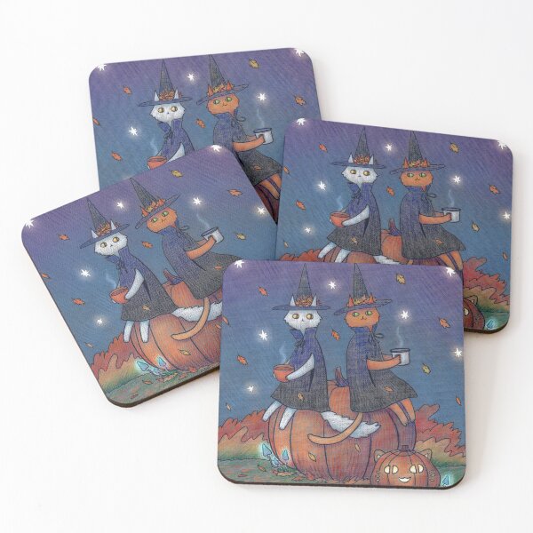 Item preview, Halloween Cat Witches designed and sold by illustore.