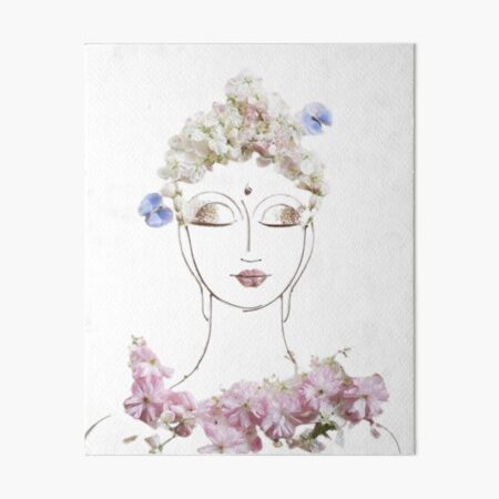 Plant Head Woman Art Woman With Plants On Her Head Poster Flower   Gbrf,8x10,f,540x540 Pad,450x450,f8f8f8.u1 