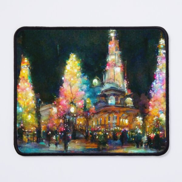 Item preview, Abstract Town with Holiday Lights designed and sold by Anger-Creations.