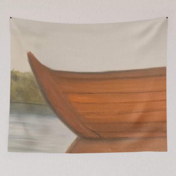 Item preview, Up The Lazy River oil painting by Tabitha Kremesec designed and sold by Tabitha Kremesec.