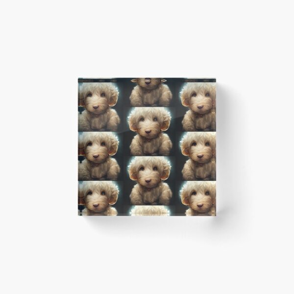 Item preview, Cutest Adorable Goldendoodle Puppy Portrait Painting Dog Gift  designed and sold by Guarddogdrive.