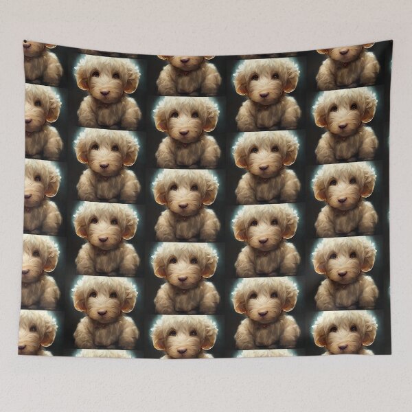 Item preview, Cutest Adorable Goldendoodle Puppy Portrait Painting Dog Gift  designed and sold by Guarddogdrive.
