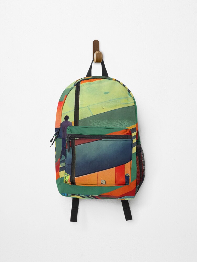 Thumbnail 1 of 3, Backpack, Baton Rouge Painting  designed and sold by ComicsFactory.