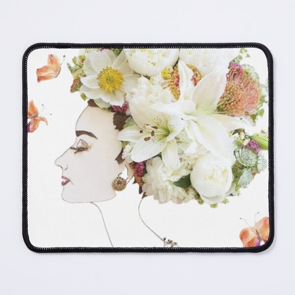Item preview, Plant Head Woman Art | Woman with plants on her head poster | Flower Woman Art | Woman with flower head | Artistic woman line drawing designed and sold by Artistedesign.