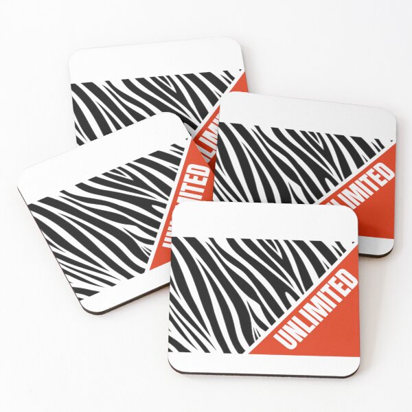 Item preview, Estampado de Animal Print Cebra y palabra UNLIMITED designed and sold by MoshisooPrint.