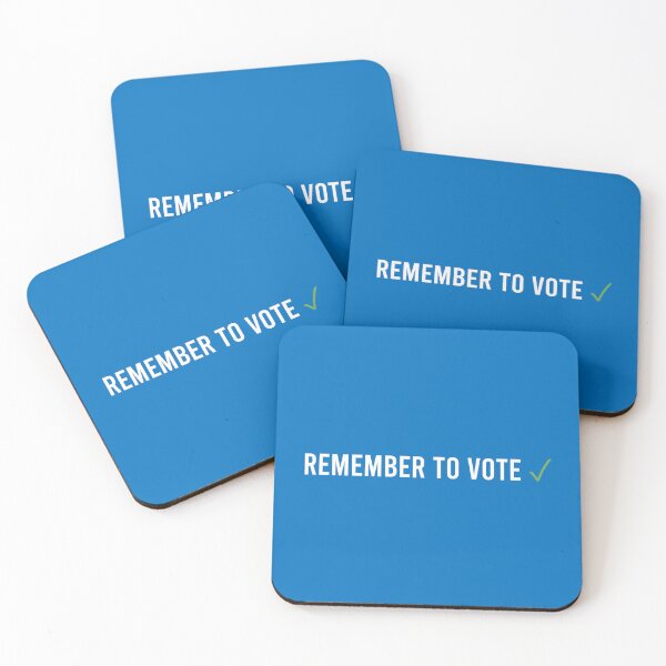 Item preview, Remember to Vote - Blue designed and sold by coffeepolicy.