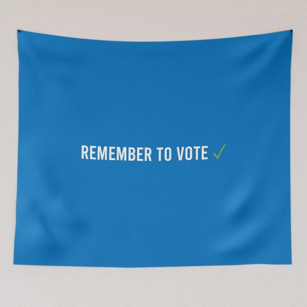 Item preview, Remember to Vote - Blue designed and sold by coffeepolicy.