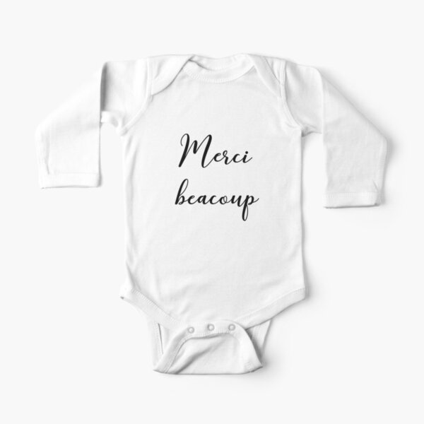 Merci beacoup Long Sleeve Baby One-Piece
