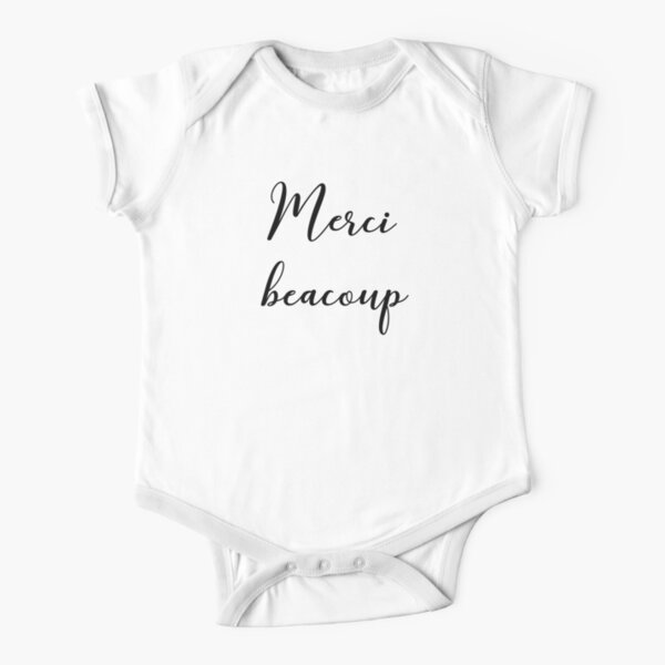 Merci beacoup Short Sleeve Baby One-Piece