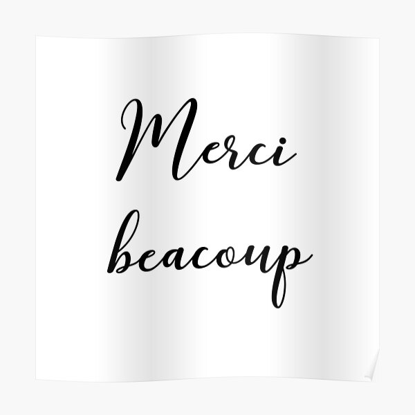 Merci beacoup Poster