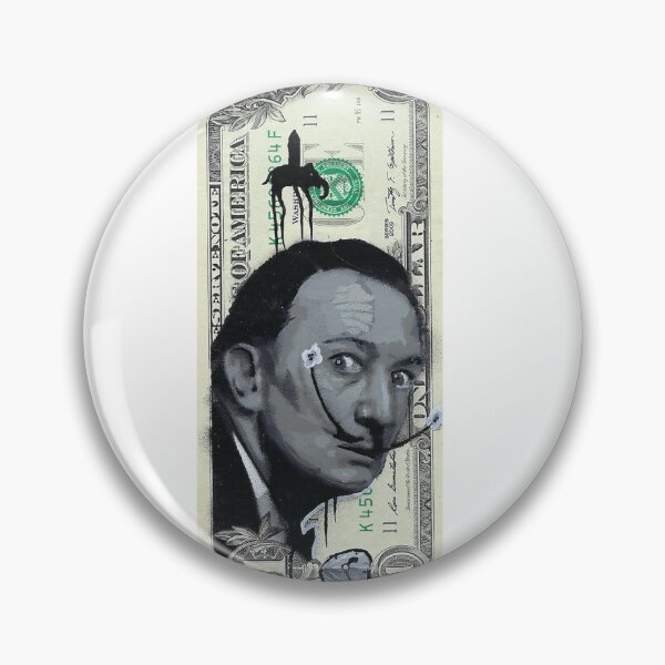 Item preview, salvador dali 1 dollar bill painting designed and sold by 7Daygallery.