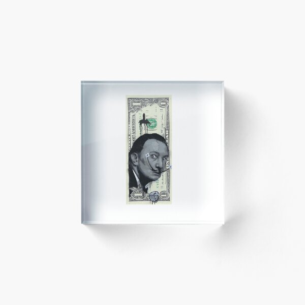 Item preview, pintura de billete de 1 dolar de salvador dali designed and sold by 7Daygallery.