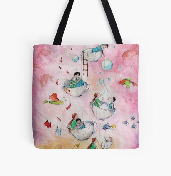 Tea for two All Over Print Tote Bag