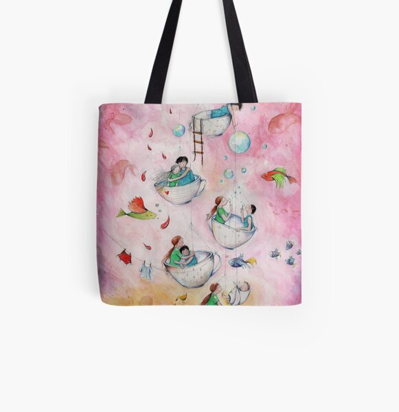 Tea for two All Over Print Tote Bag