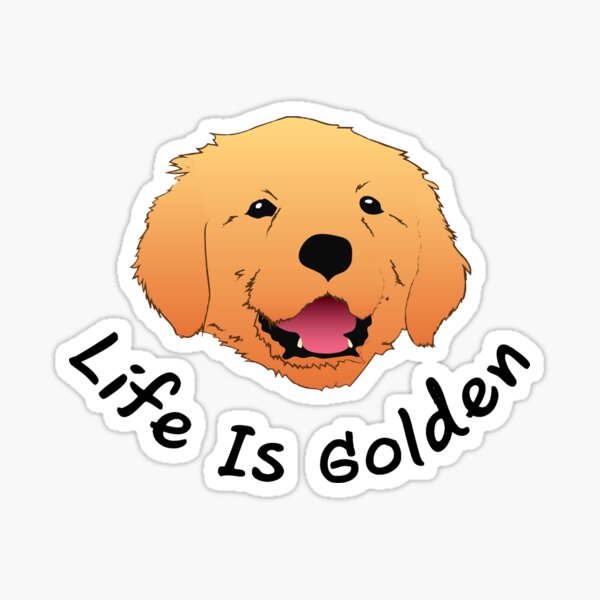 Item preview, Das Leben ist Golden Dog Love Funny designed and sold by miracletee.