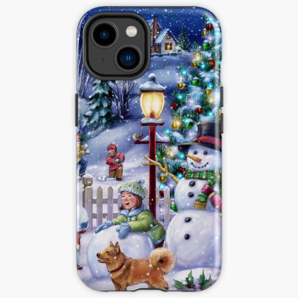 Christmas Snow Day iPhone Tough Case