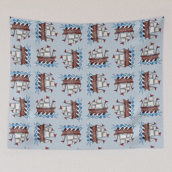 Item preview, Ship/Boat Watercolor designed and sold by kmstudio.