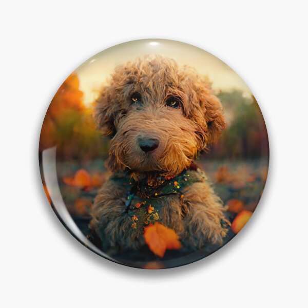 Item preview, Magical Fantasy Goldendoodle Dreamy Autumn Leaves Dog Gift  designed and sold by Guarddogdrive.