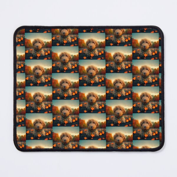Item preview, Magical Fantasy Goldendoodle Dreamy Autumn Leaves Dog Gift designed and sold by Guarddogdrive.