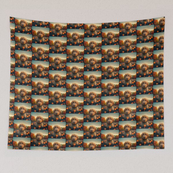 Item preview, Magical Fantasy Goldendoodle Dreamy Autumn Leaves Dog Gift  designed and sold by Guarddogdrive.