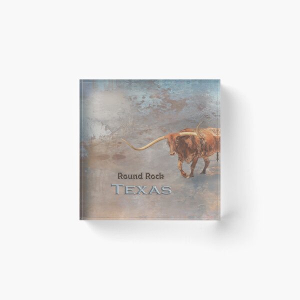 Item preview, Longhorn Bull Round Rock designed and sold by Elisabeth Lucas.