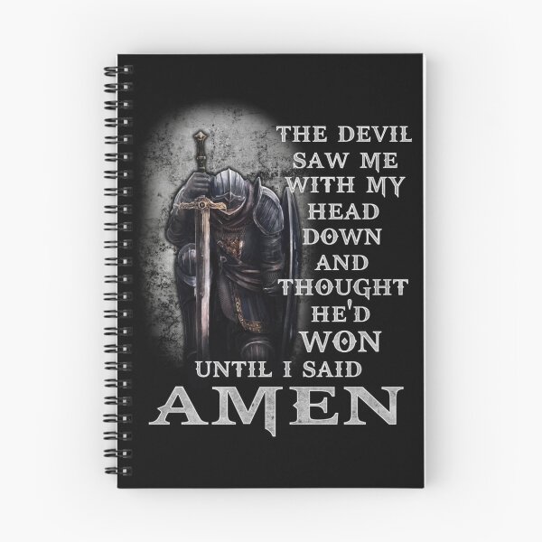 Item preview, The Devil Saw Me with My Head Down and Thought He'd Won until I Said AMEN designed and sold by Big Twelve.