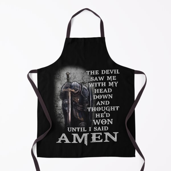 Item preview, The Devil Saw Me with My Head Down and Thought He'd Won until I Said AMEN designed and sold by Big Twelve.