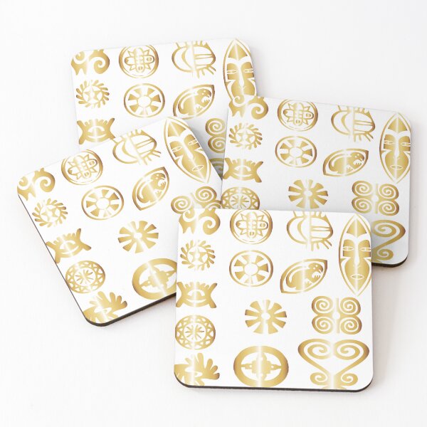 Item preview, Símbolo Adinkra Africano amarelo dourado designed and sold by GirlaineSQ.