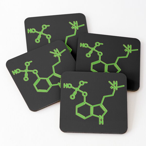 Item preview, Glowing green psilocybin molecule designed and sold by saint-shores.