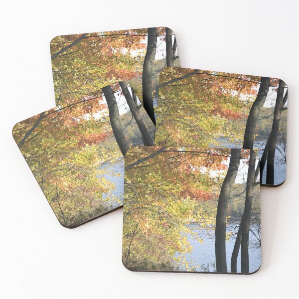 Item preview, Autumn Trees by the Lake Shore designed and sold by Kathleen Brant.