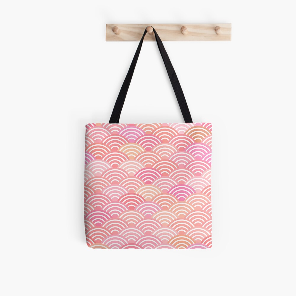 Summer bright pattern scales simple Nature background with Chinese wave  circle pattern Tote Bag by EkaterinaP