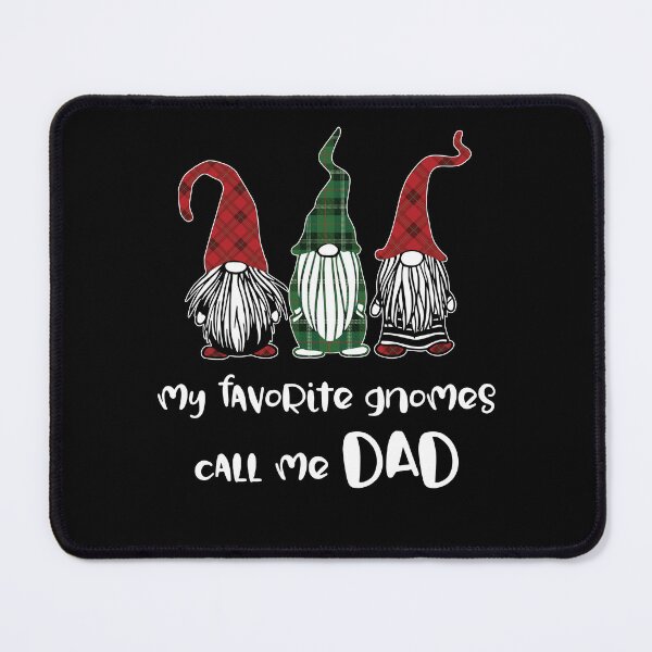Item preview, My Favorite Gnomes Call Me Dad Christmas Matching Daddy Gift Funny Gnomes In Plaid Hats designed and sold by FunnySunny T-Shirts.