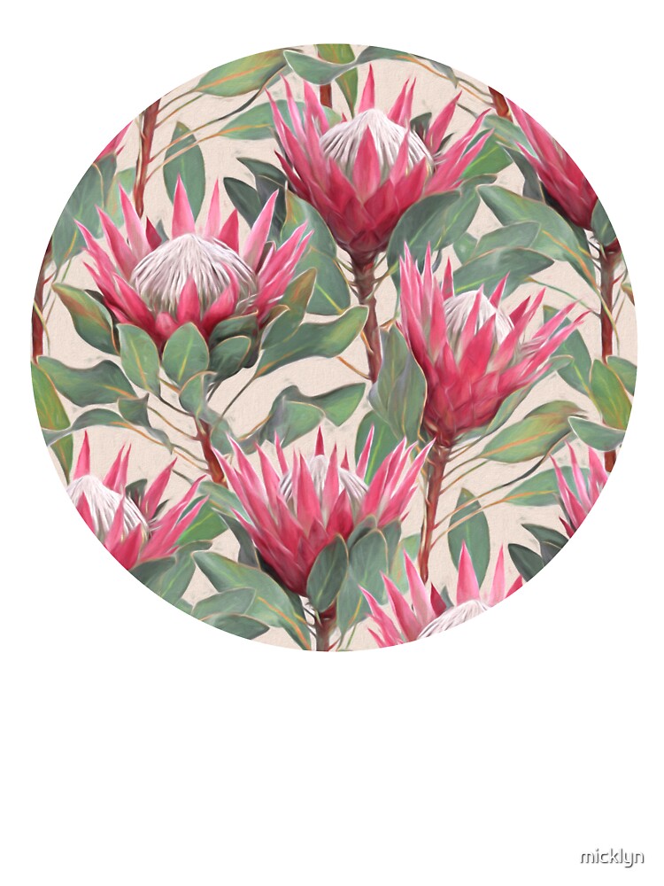 Discover Painted King Proteas on Cream  Onesie