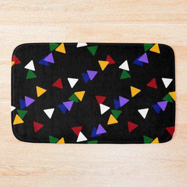 Item preview, Multicolored Triangles with Black Background designed and sold by atroffire.