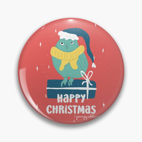 Item preview, Happy Christmas - Grumpy Edition -  Owls Greetings collection - RGBY designed and sold by MaddaMom.