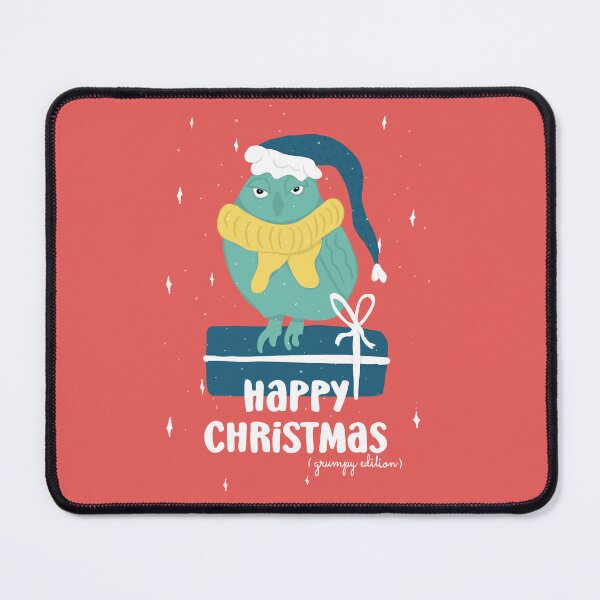 Item preview, Happy Christmas - Grumpy Edition -  Owls Greetings collection - RGBY designed and sold by MaddaMom.