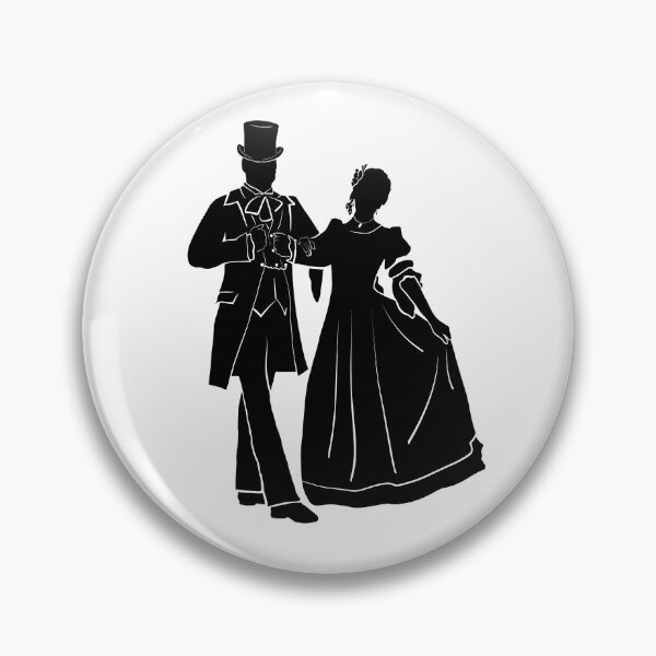 Item preview, The Nutcracker Party Parents Silhouette designed and sold by Claudia McBain.