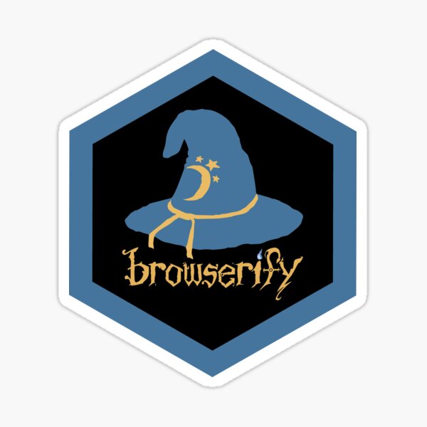 Item preview, Browserify Hex Sticker designed and sold by blakethedead.